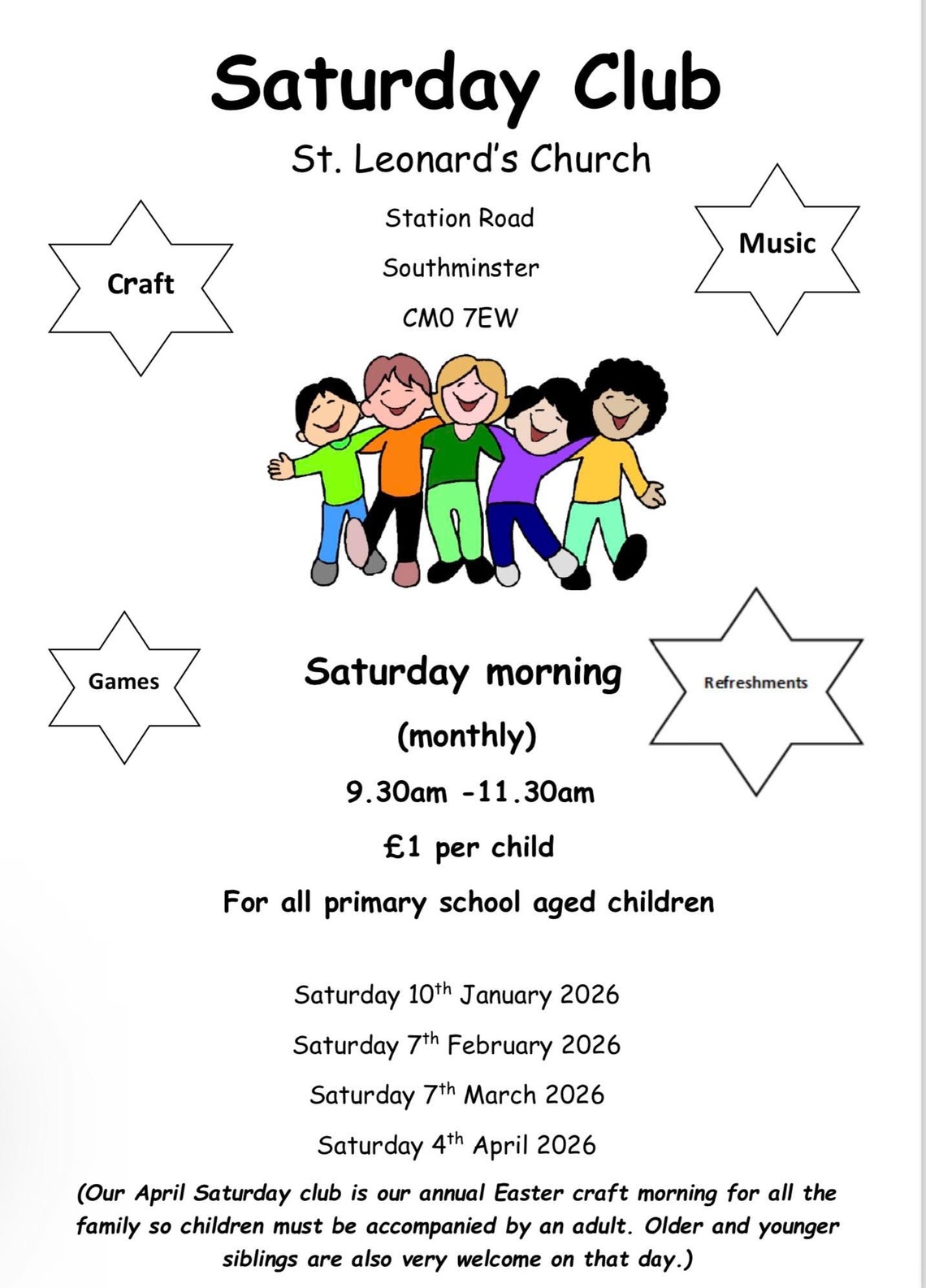 Saturday club 2026