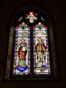 Jesus & St Cedd window